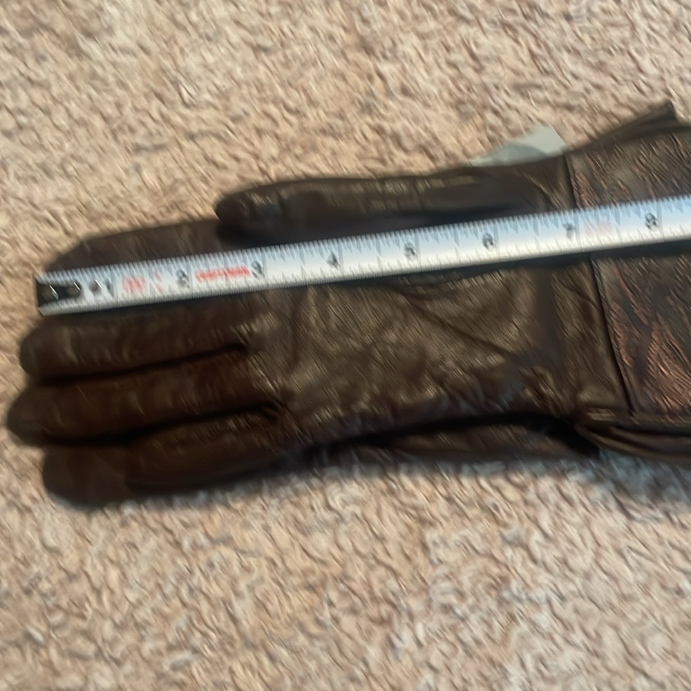 🌸NWT GRANDOE Womens Italian Leather Gloves - size 7 Small - Picture 9 of 11